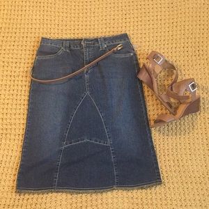 Midi Denim Skirt